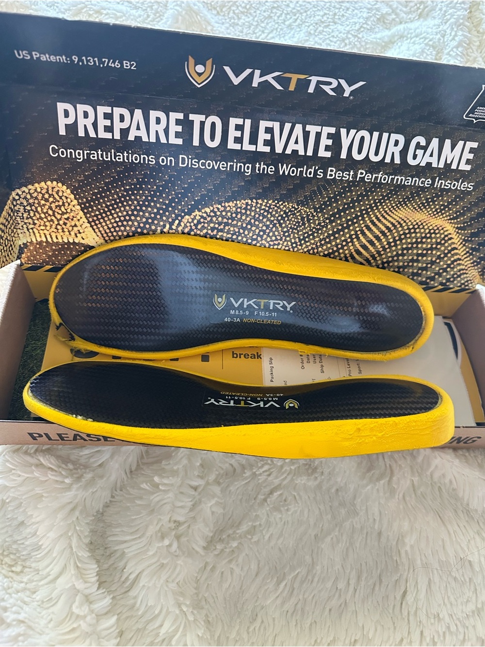 VKTRY Gold Women's Performance VKs Insoles - Pro Level 3